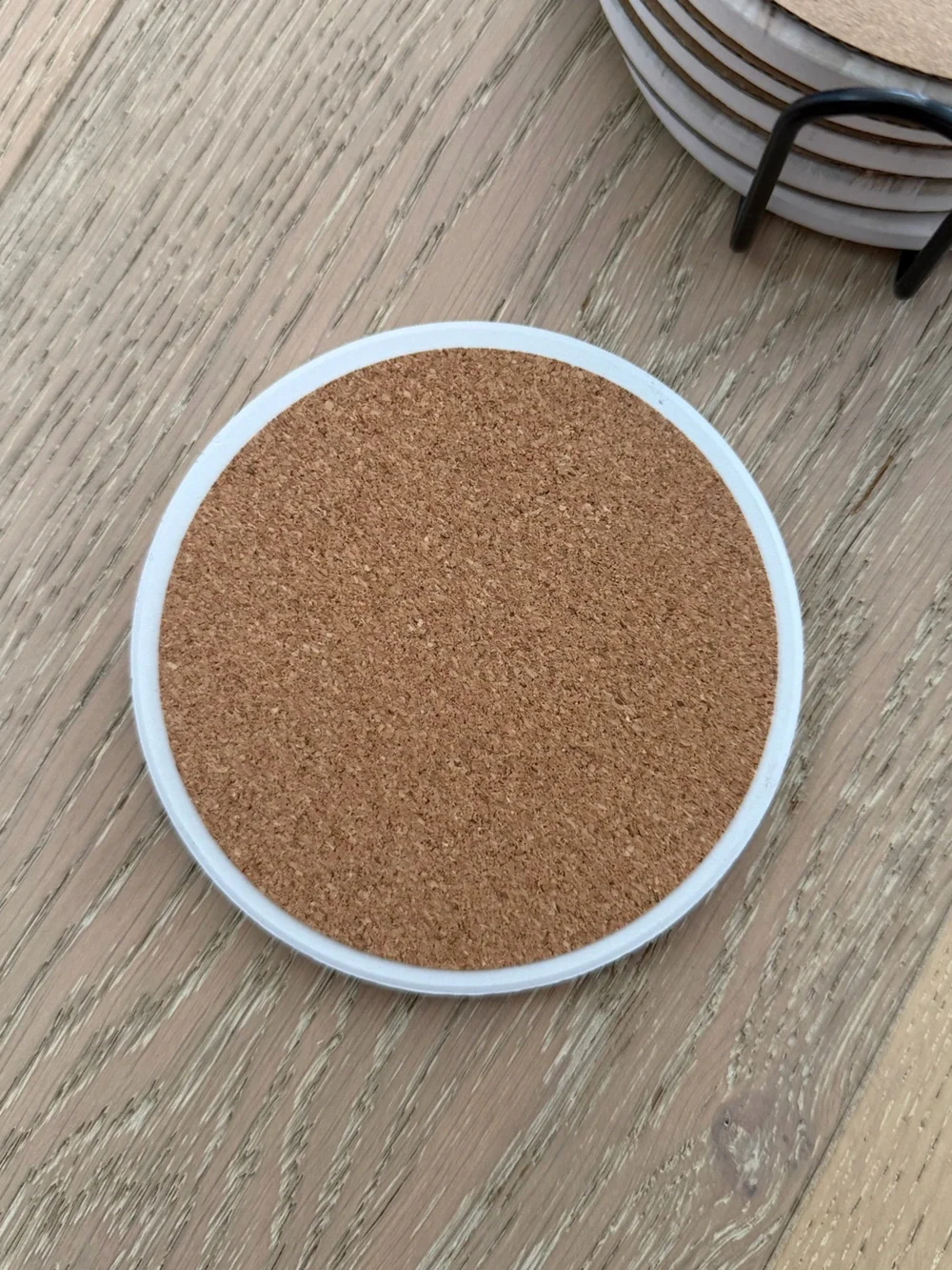 Set of 6 Marble Style Ceramic Stone Coasters